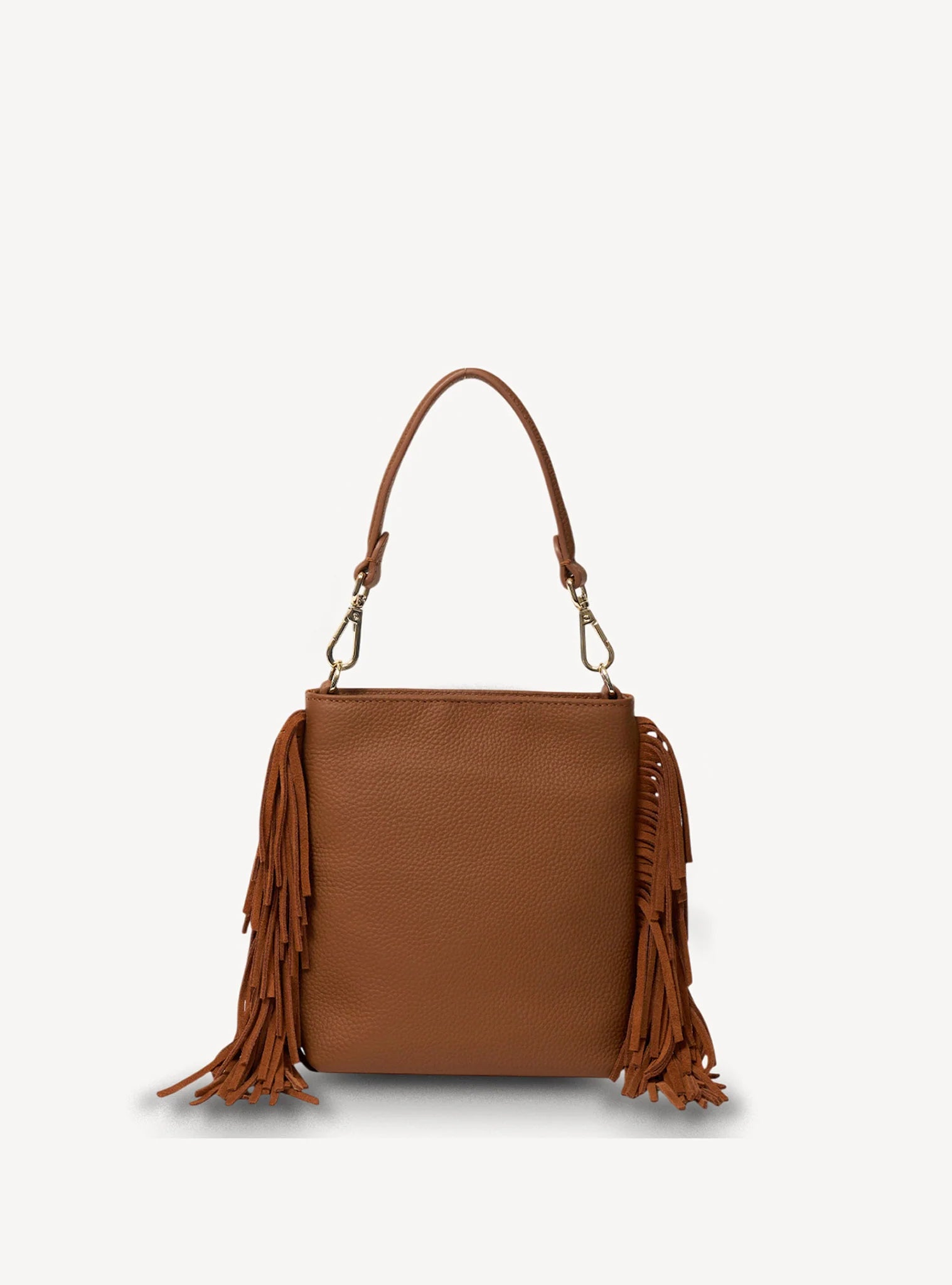 Saben Coco Mini Bag Tan Suede + Fringe