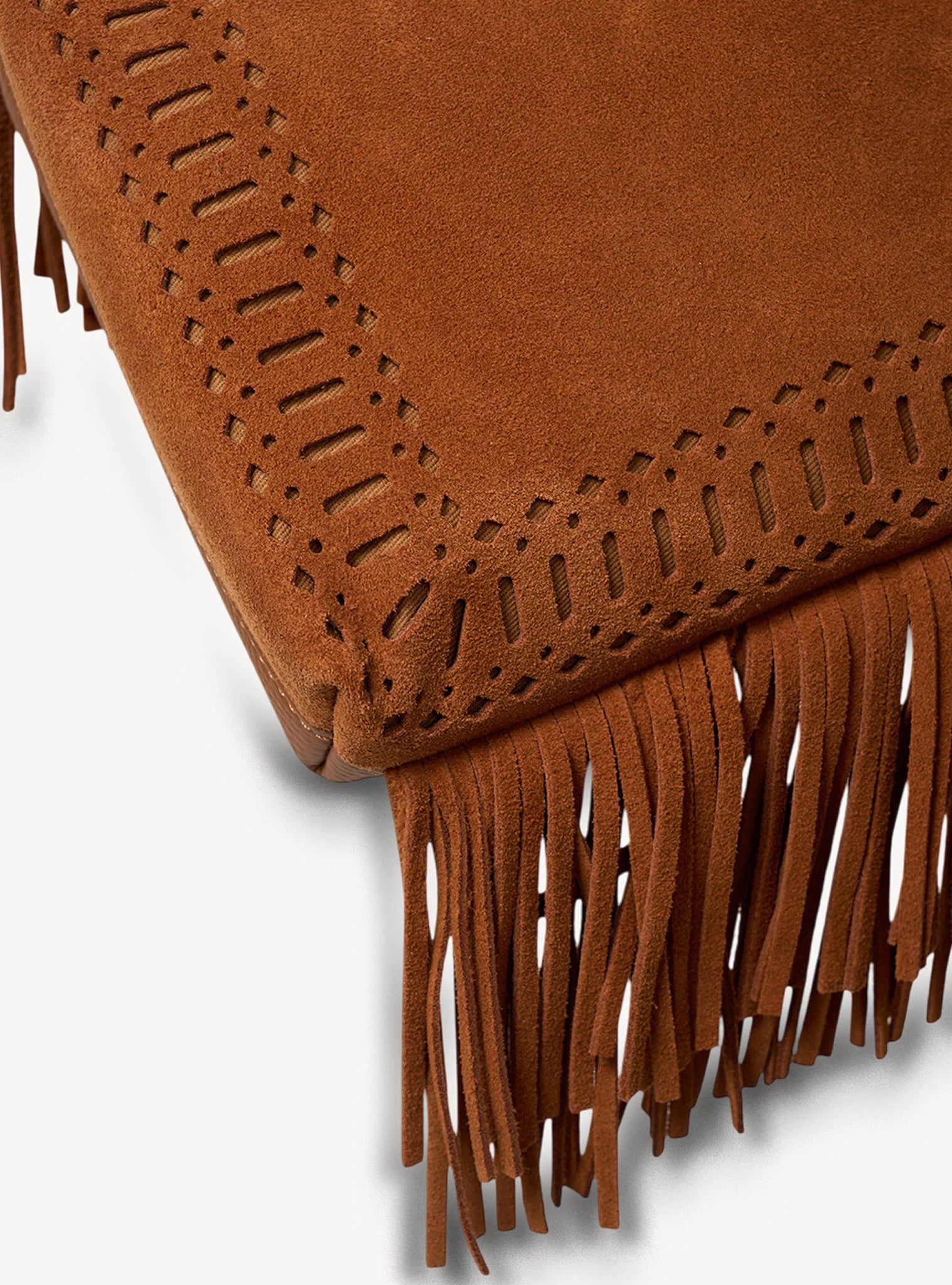 Saben Coco Mini Bag Tan Suede + Fringe