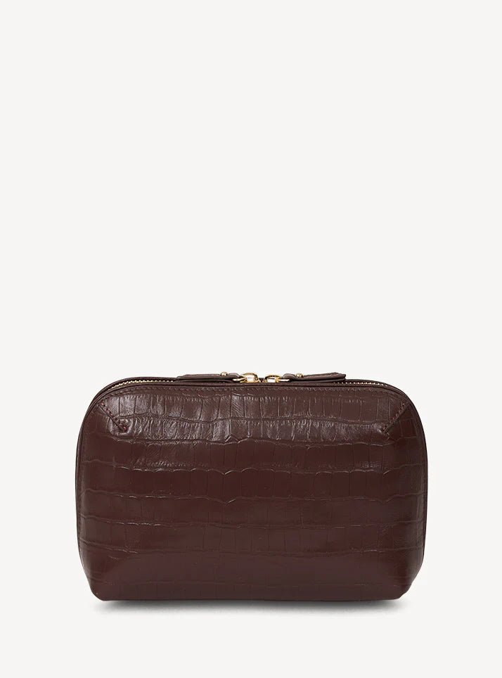Saben Tate Pouch Espresso Croc