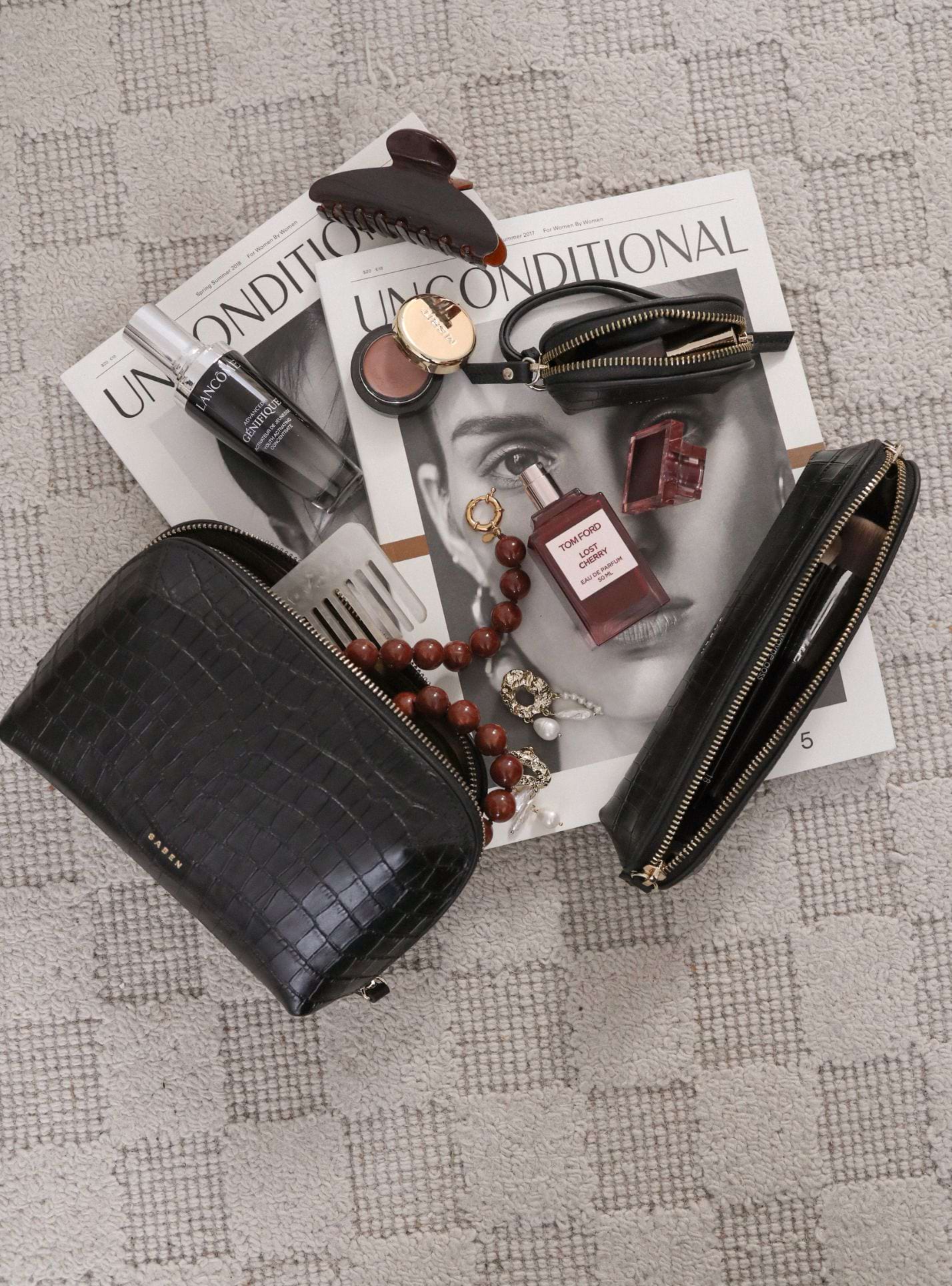 Saben Tate Tech Pouch Black Croc