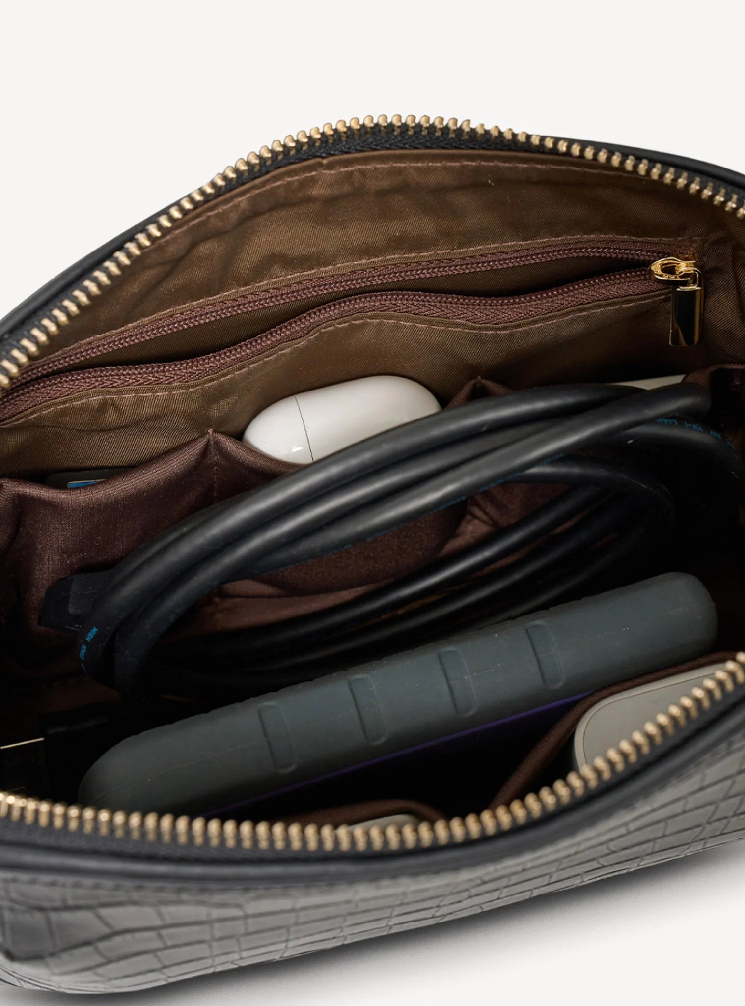 Saben Tate Tech Pouch Black Croc