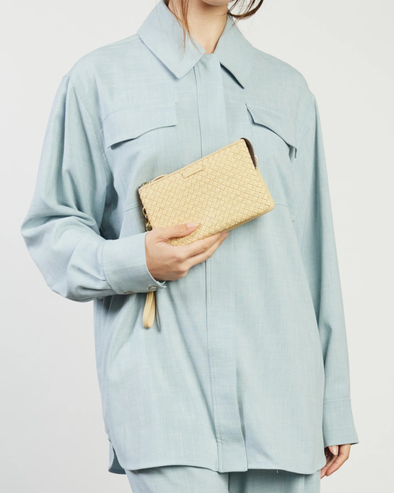 Saben Tilly Crossbody Raffia Stitched Weave
