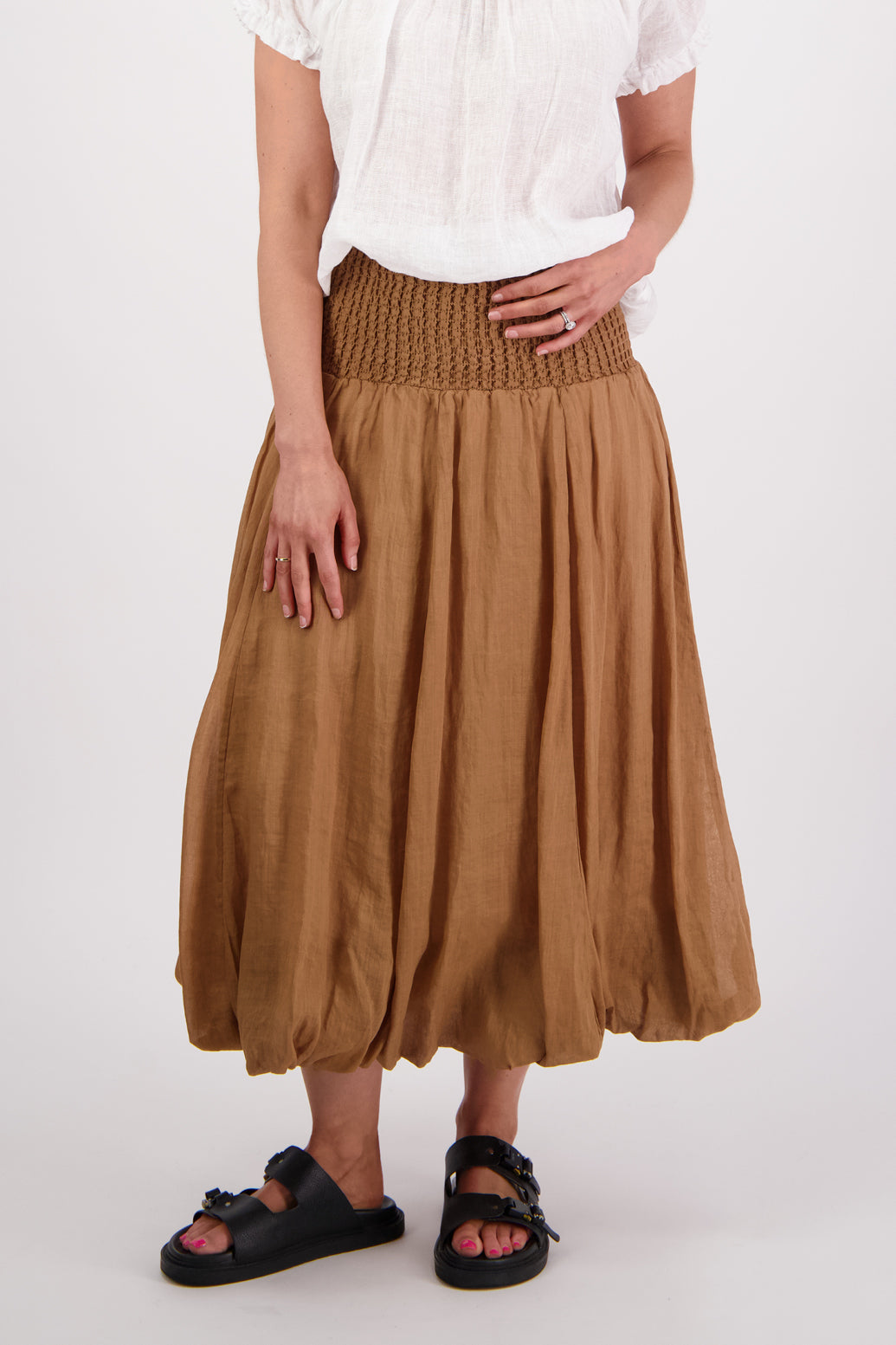 Brarwood Sarah Skirt - Ramie / Tan