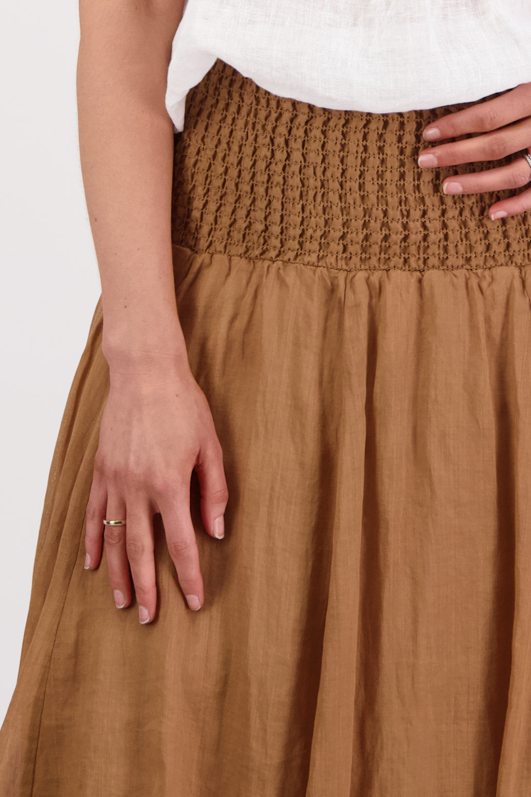 Brarwood Sarah Skirt - Ramie / Tan