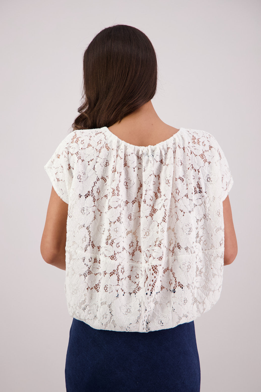 Briarwood Scarlett Lace Top White