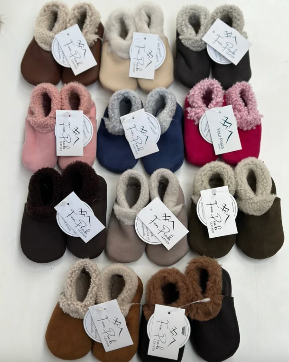 Four Peaks Lambskin Booties Spice Nappa