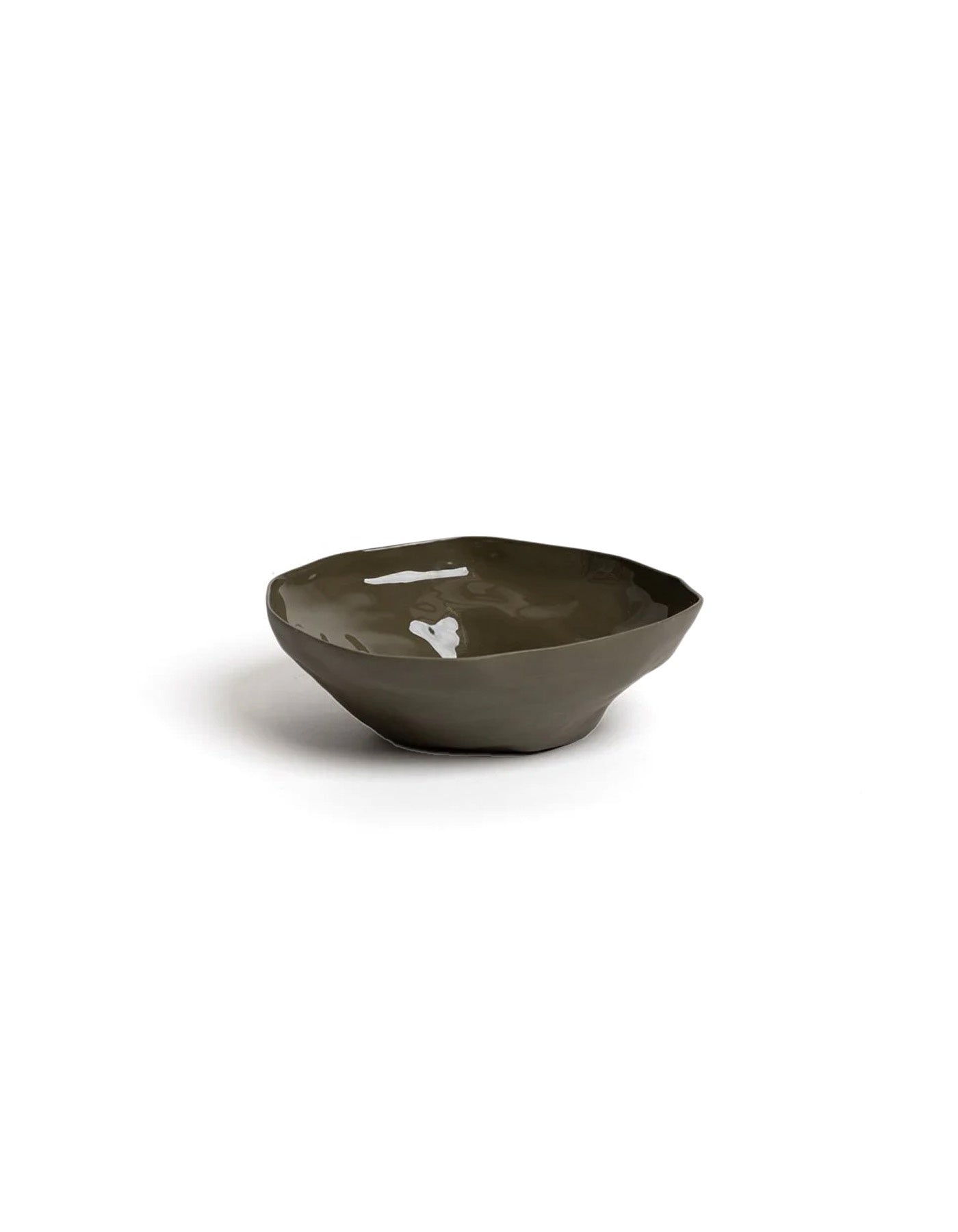 Ned Haan Large Serving Bowl Olive Green