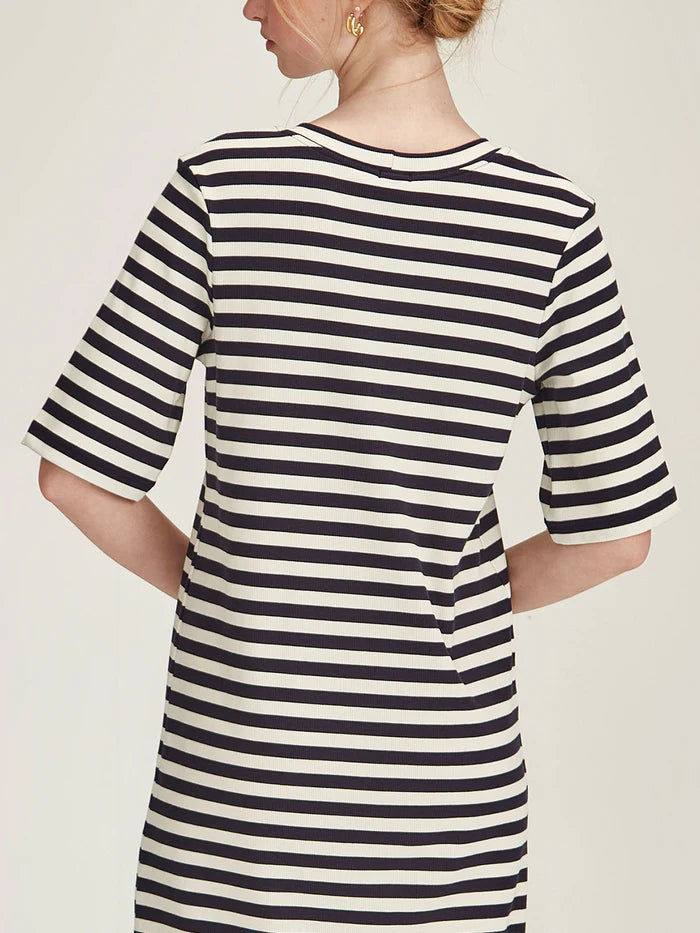 Sills Gianna Striped Dress Cocoa / Ivory