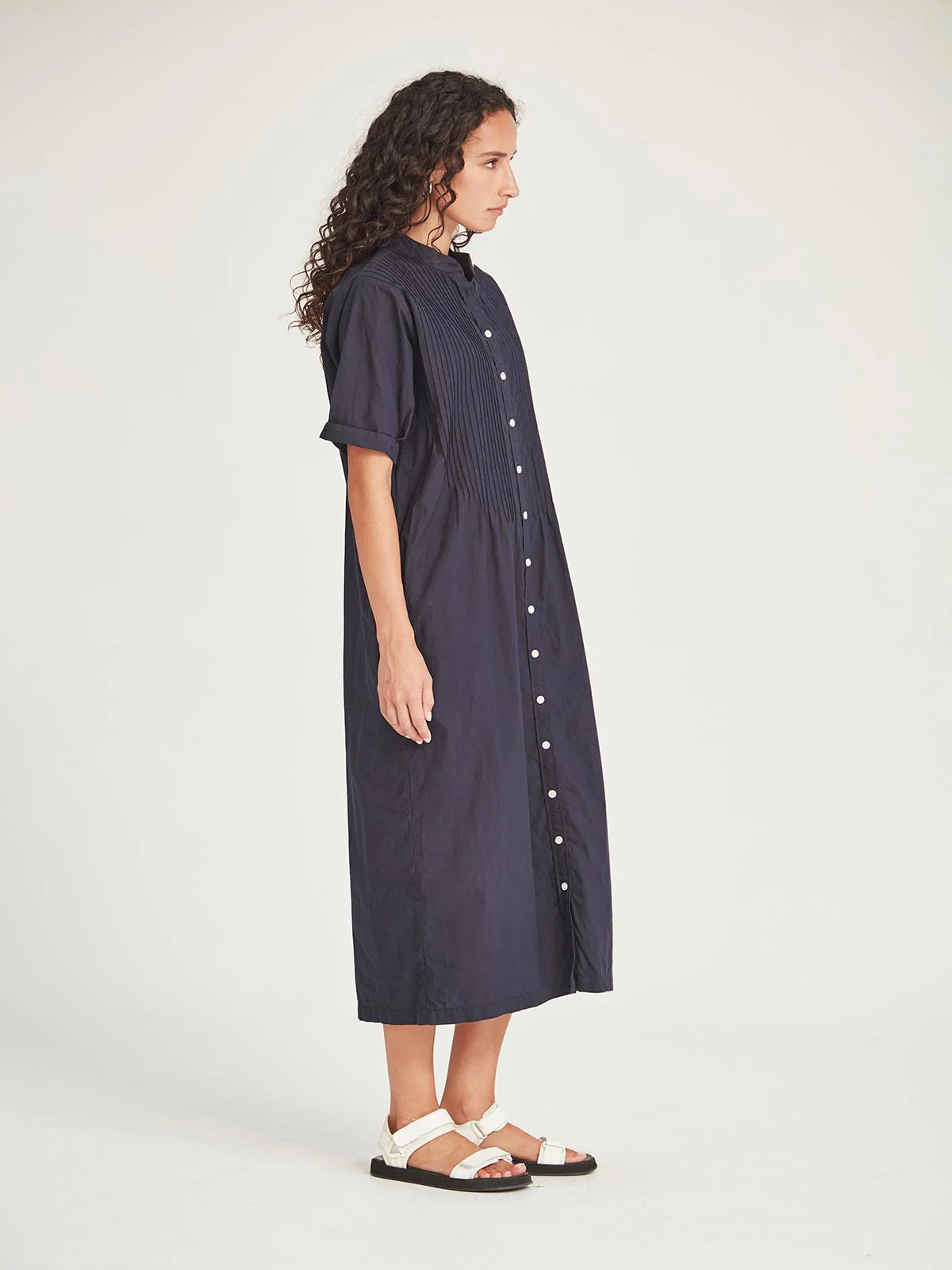 Sills Sanya Pintuck Dress French Navy