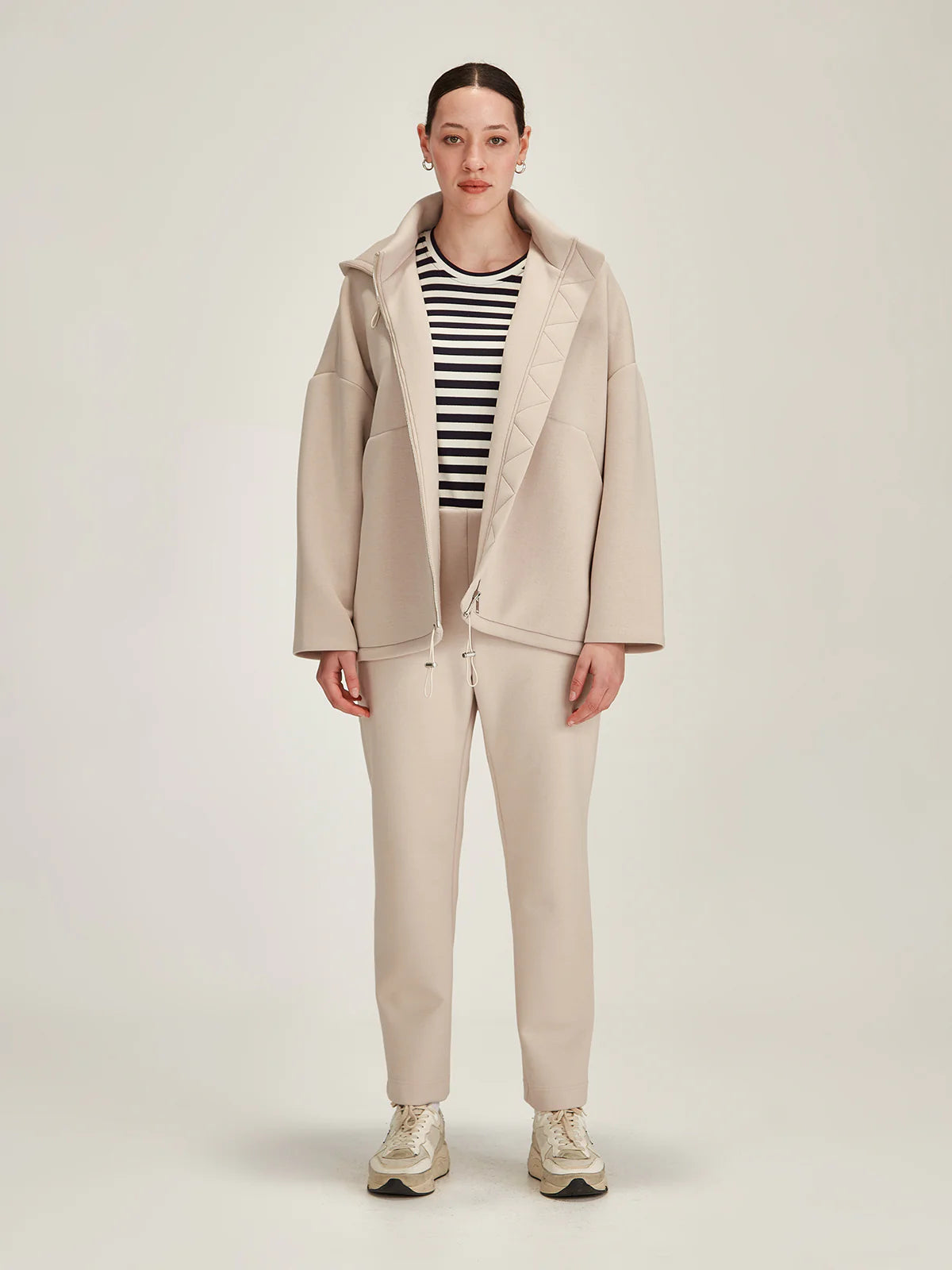 Sills Tokyo Hooded Coat Chalk