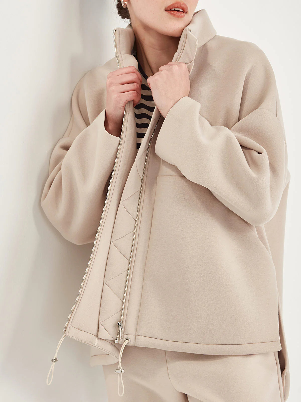 Sills Tokyo Hooded Coat Chalk