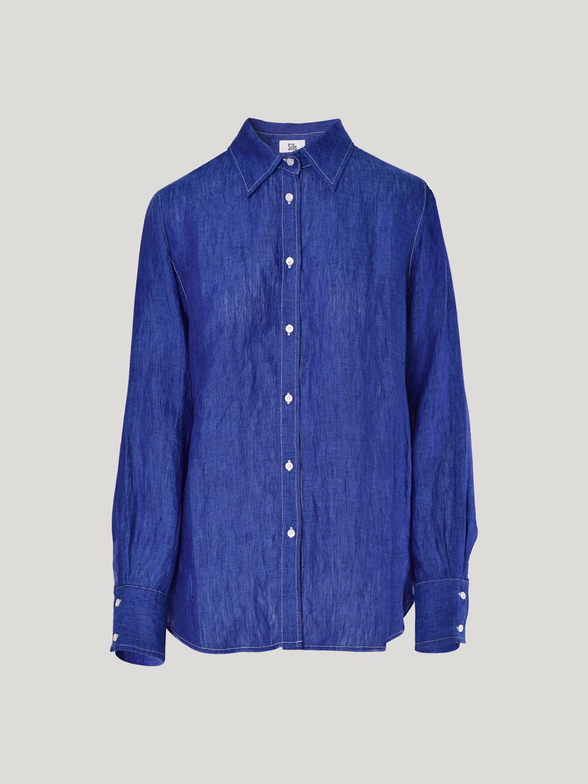 Sills Princeton Linen Shirt Iris