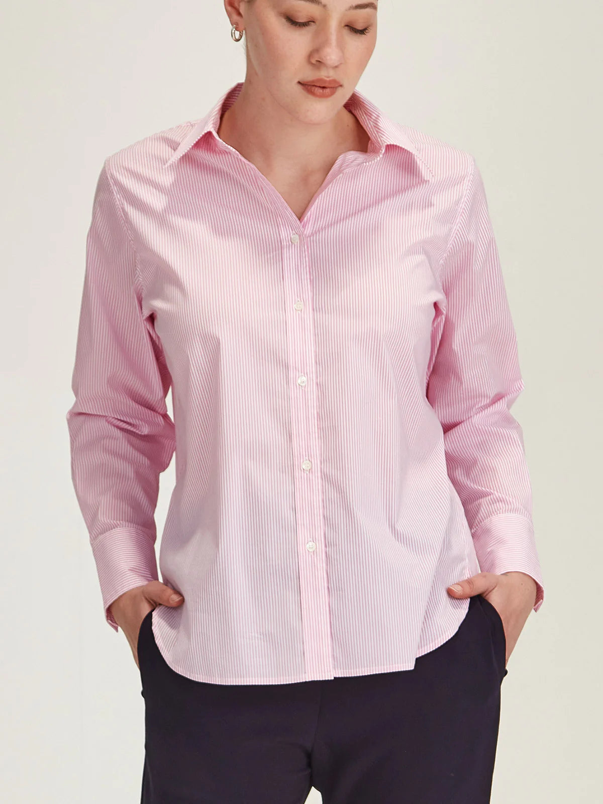 Sills Princeton Stripe Shirt Pink Stripe