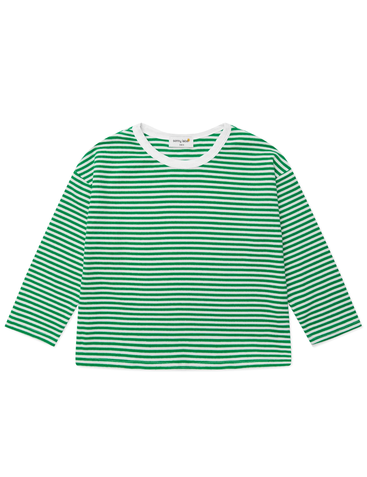 Sonny Label Long Tee in Forest Stripe