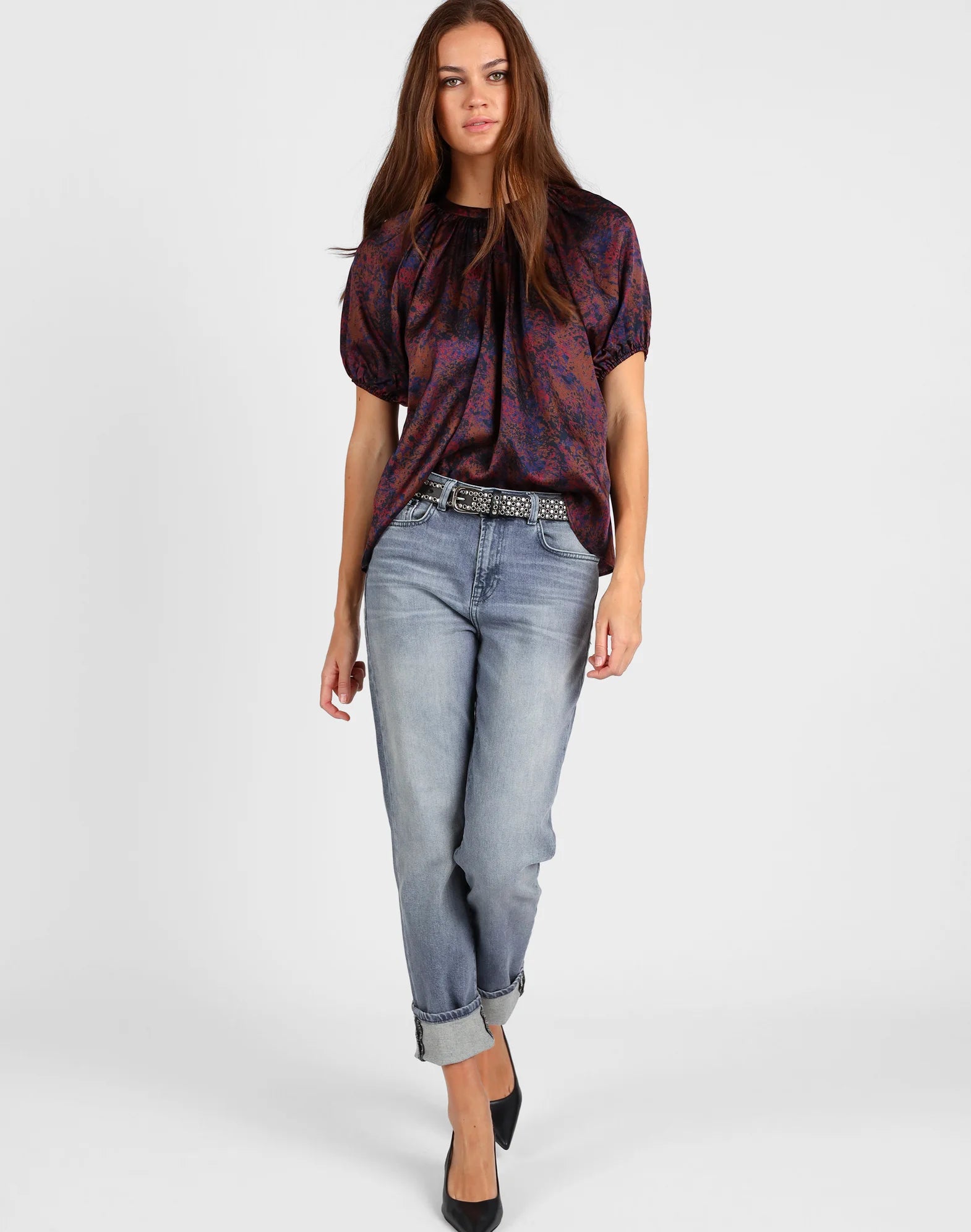 Storm Splash Print Top Multi