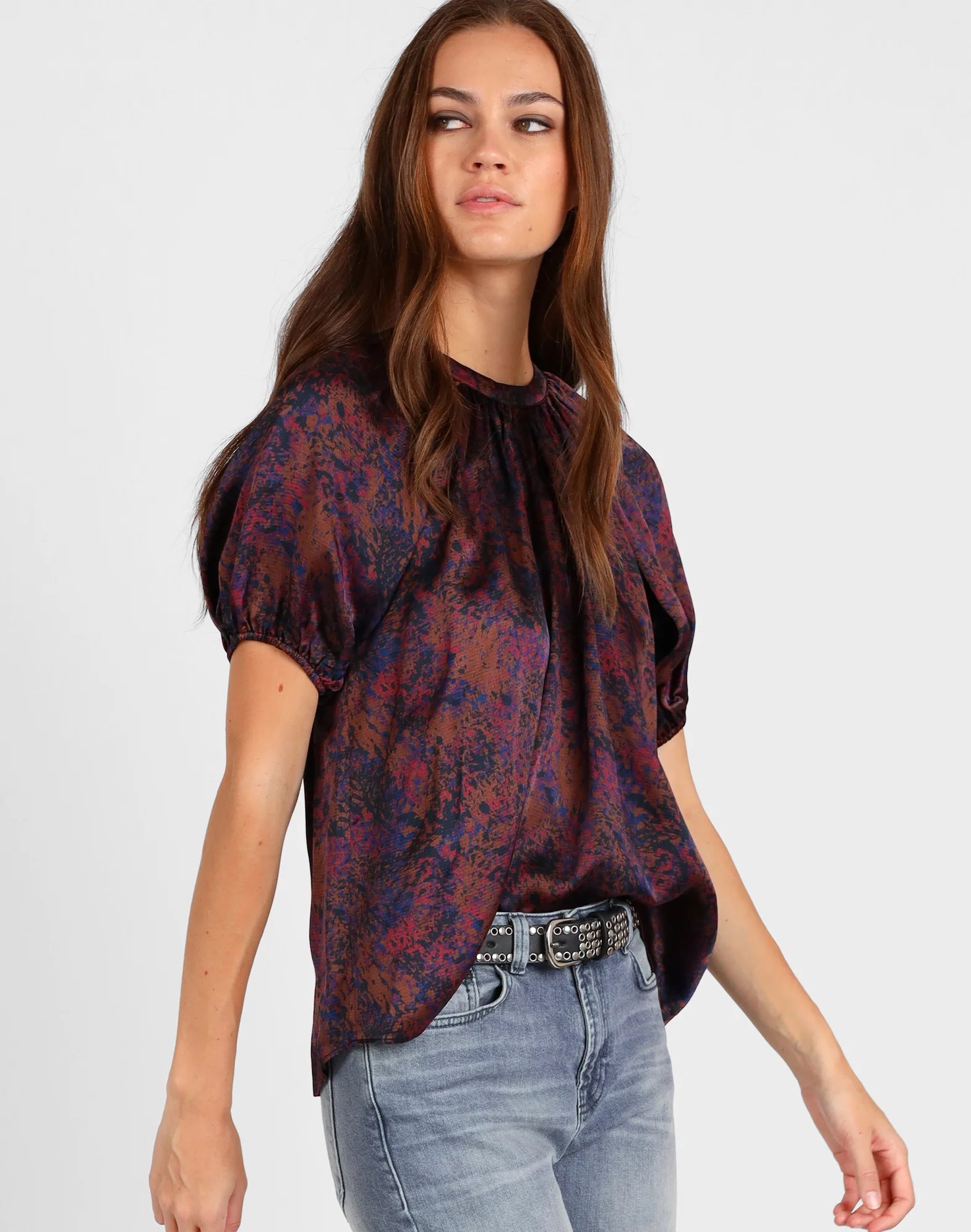 Storm Splash Print Top Multi