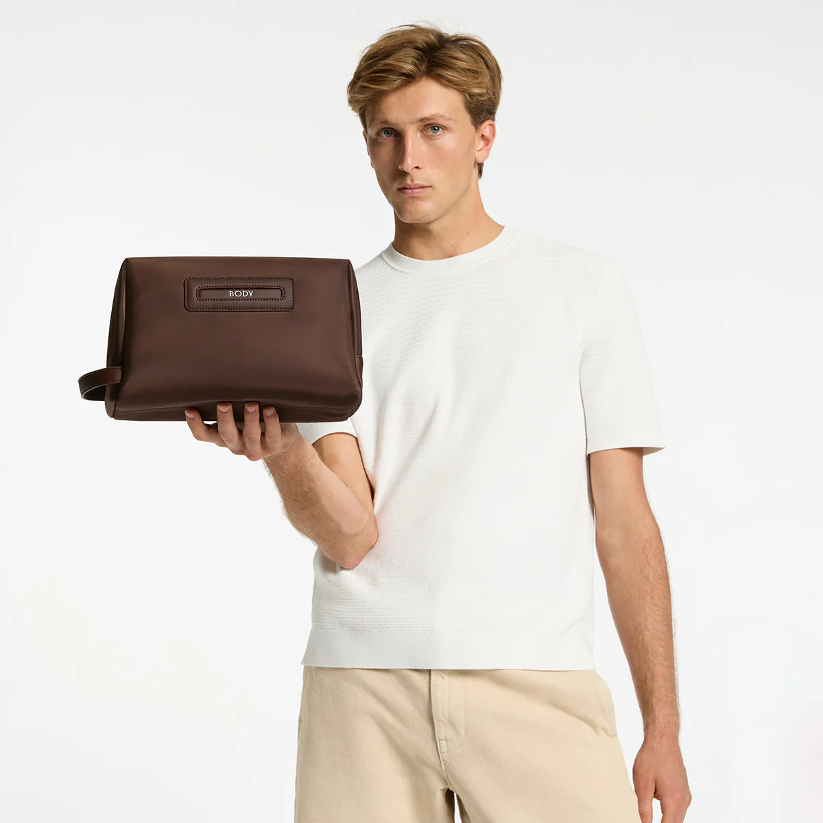 Status Anxiety Hunter Recycled Toiletry Bag Large - Truffle