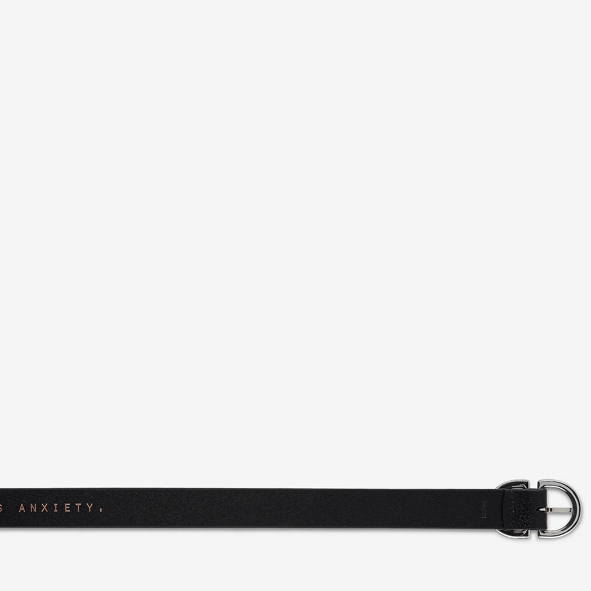 Status Anxiety In Reverse Belt Black/Silver