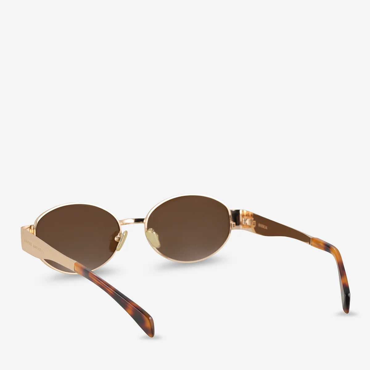 Status Anxiety Spherical Sunglasses Gold