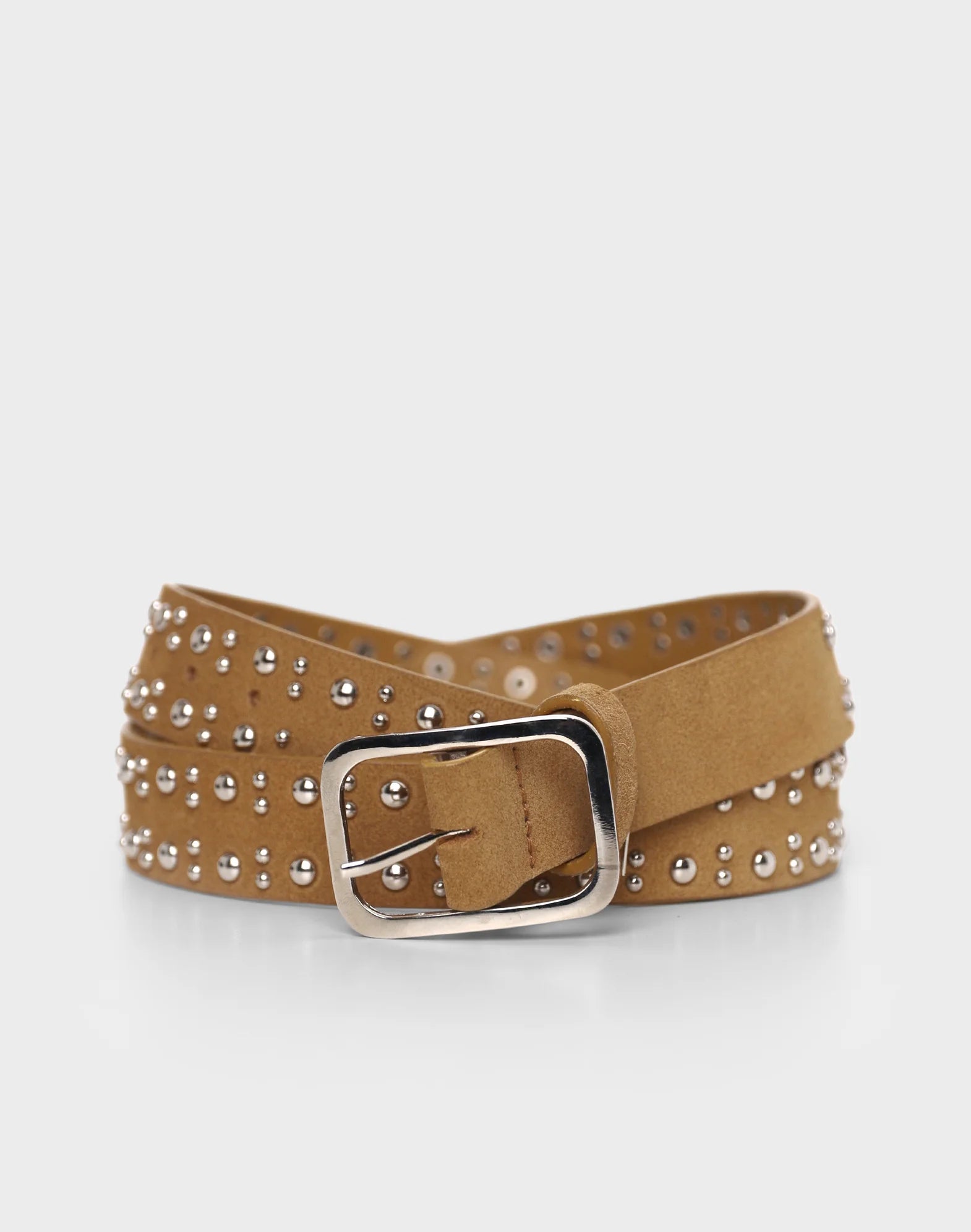Storm Carter Studded Belt Tan