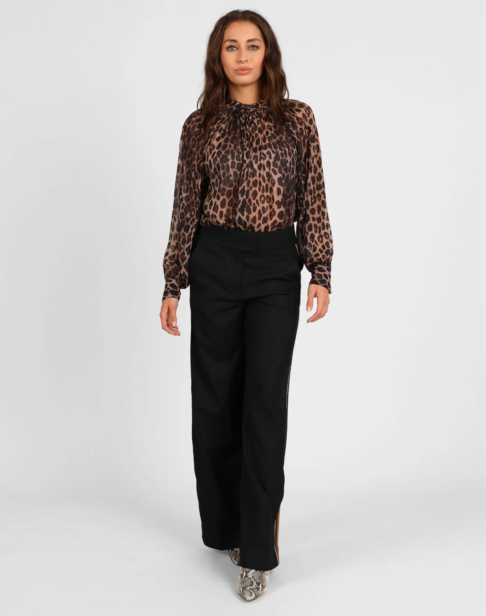 Storm Dark Animal Print Blouse