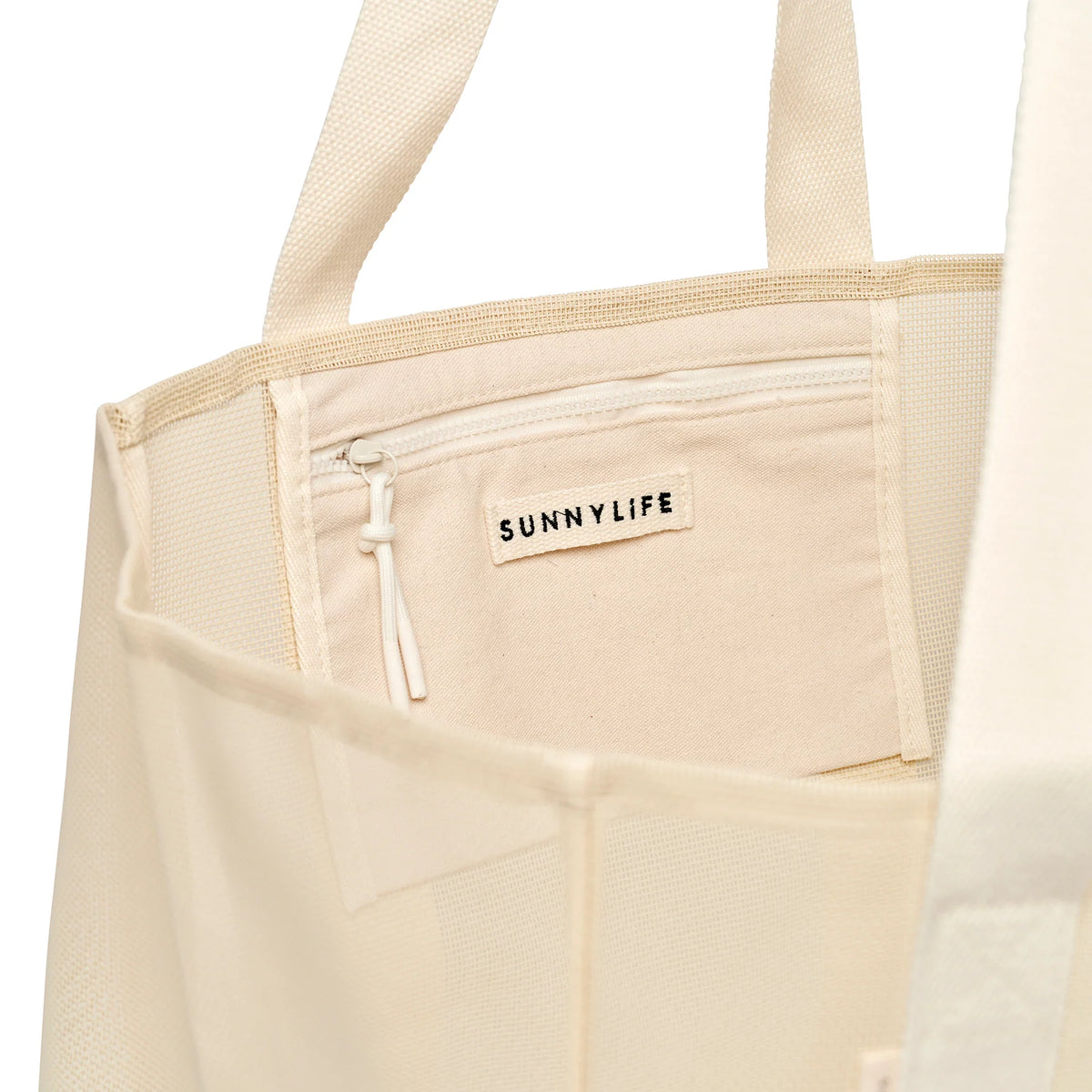 Sunnylife Mesh Beach Bag - Oyster Cream
