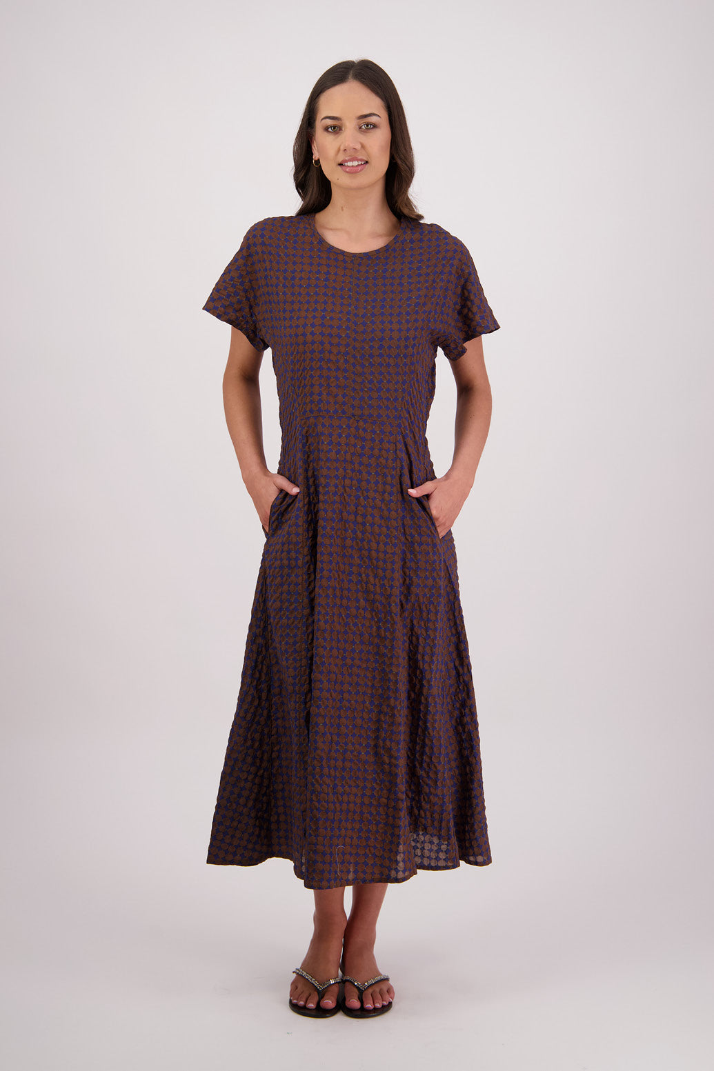 Briarwood Tasman Dress Brown/Ink
