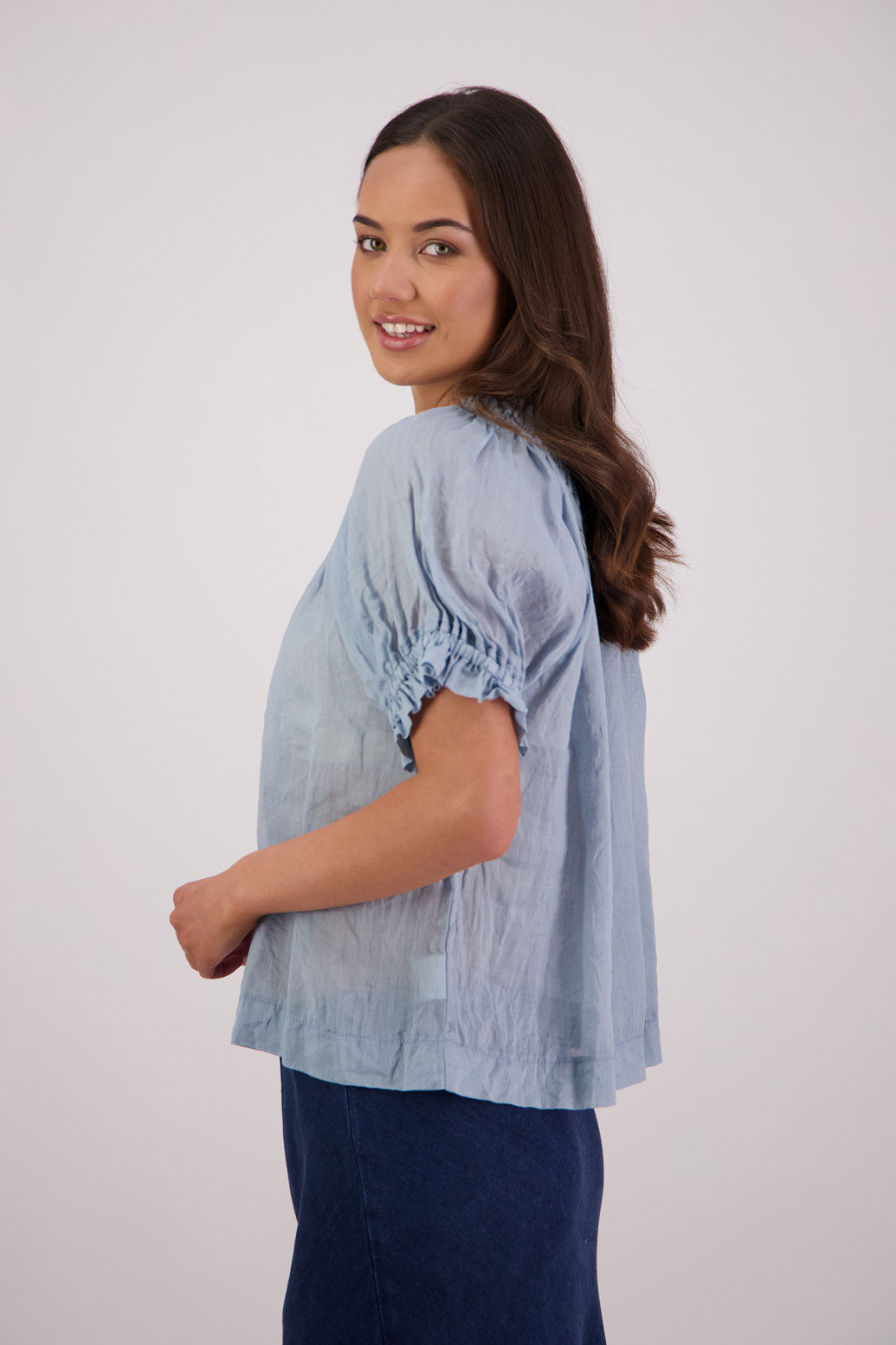 Briarwood Teddy Top Ramie Cornflower