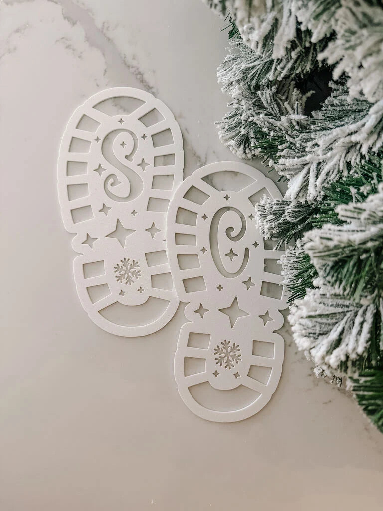 The Tiny Dreamers Club Santa Foot Print Stencils Pre Order