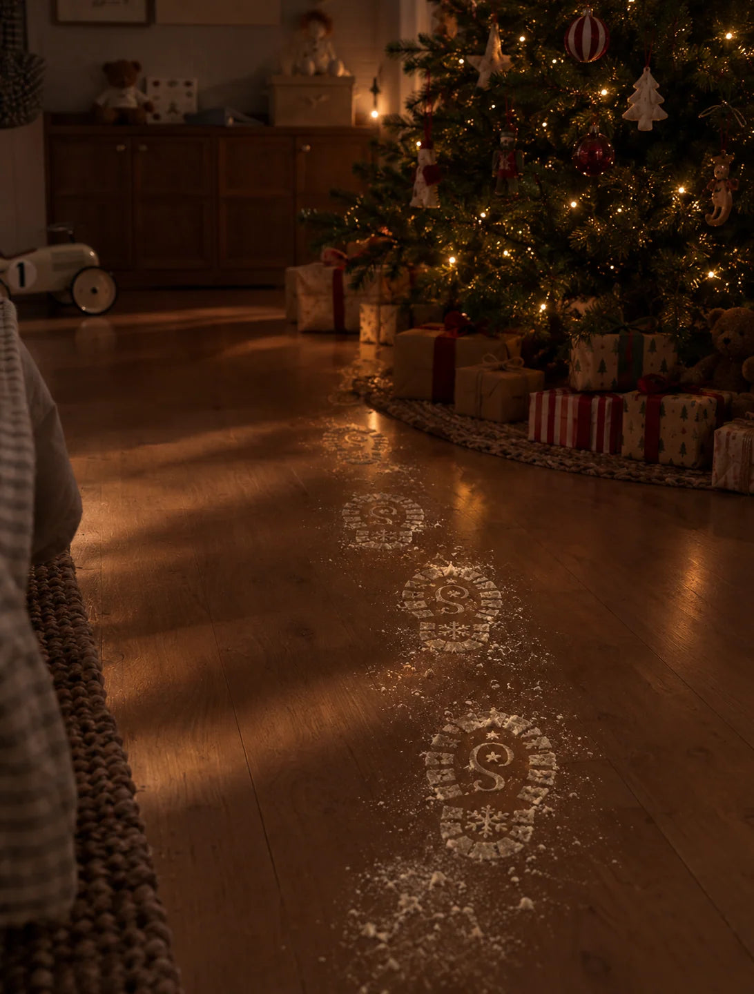 The Tiny Dreamers Club Santa Foot Print Stencils Pre Order