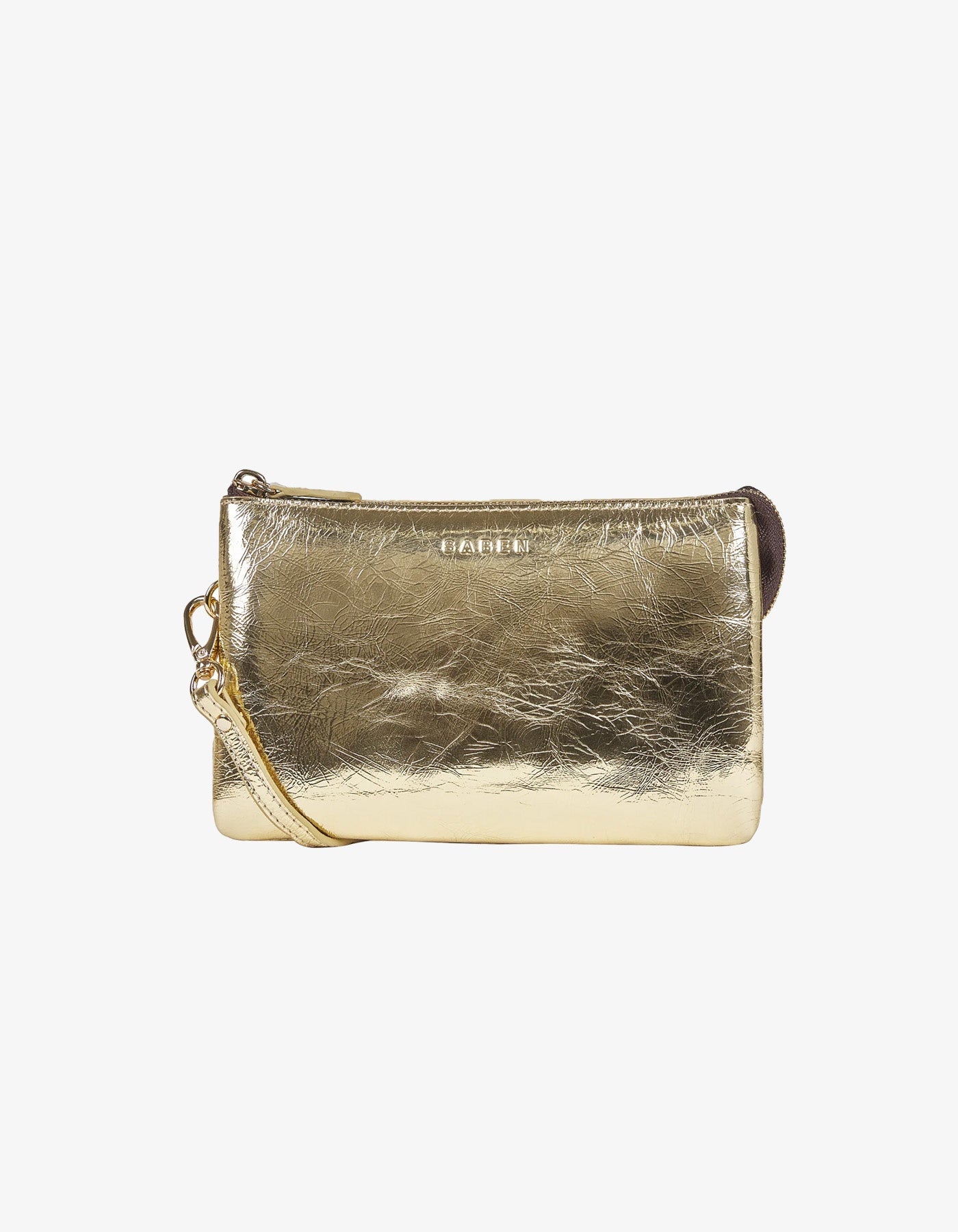 Saben Tilly Crossbody Light Gold Crinkle