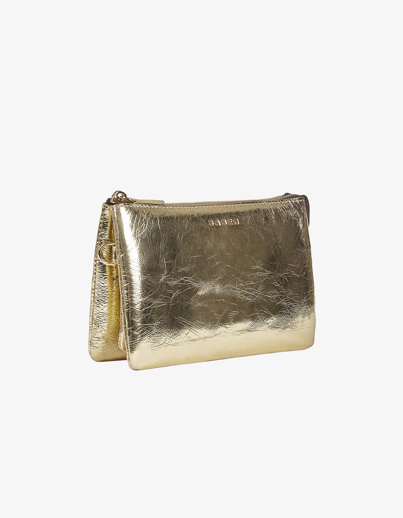 Saben Tilly Crossbody Light Gold Crinkle