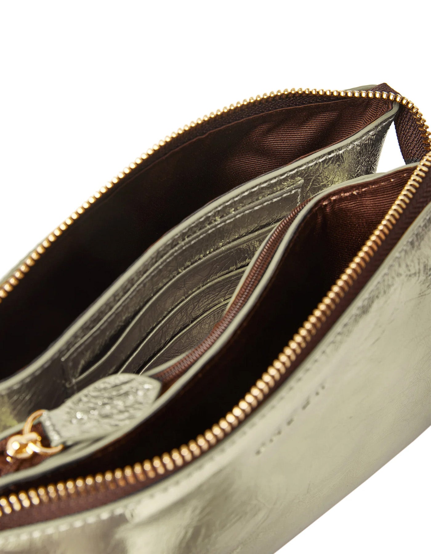 Saben Tilly Crossbody Light Gold Crinkle