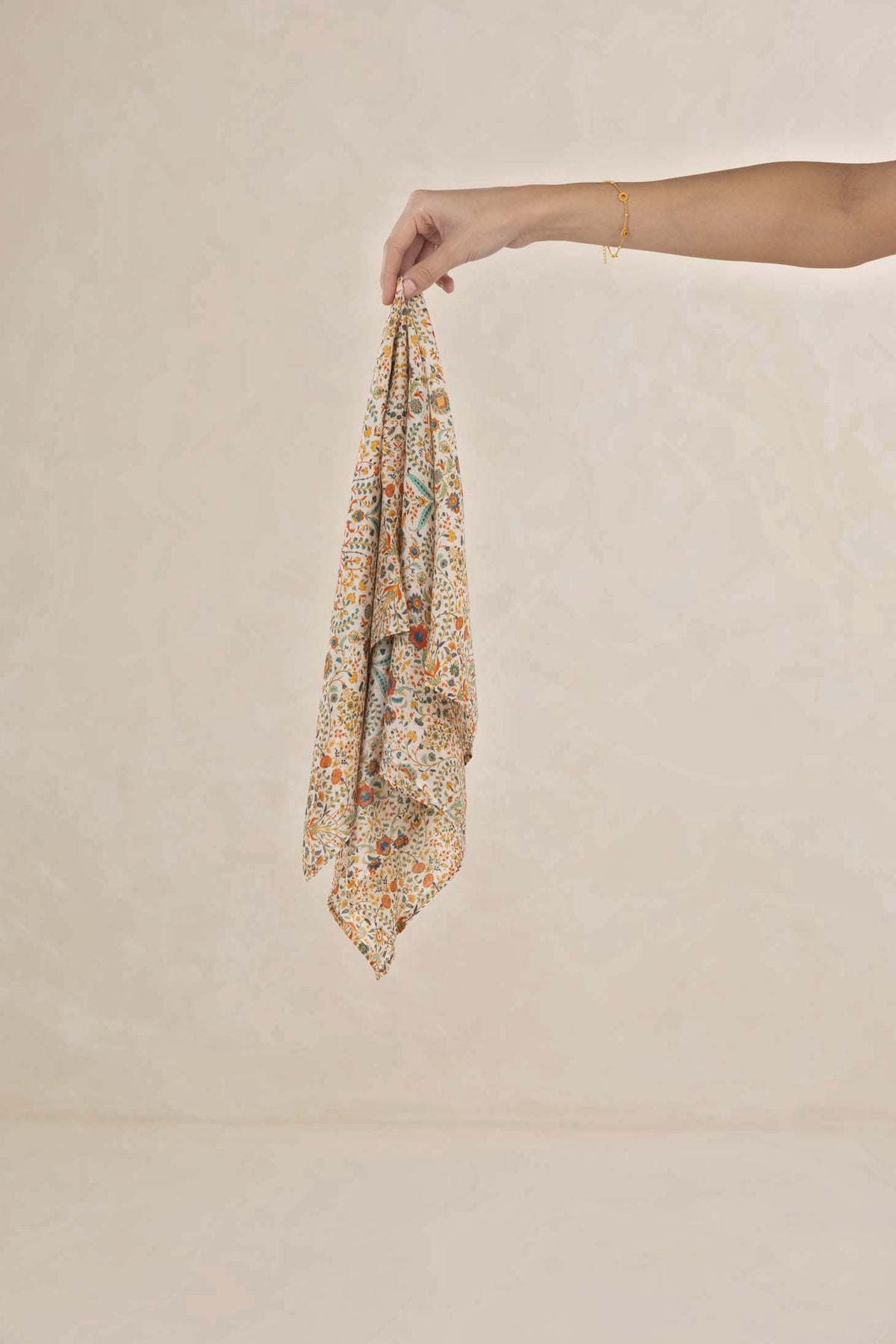 Humidity Turkish Delight Square Scarf Almond Print