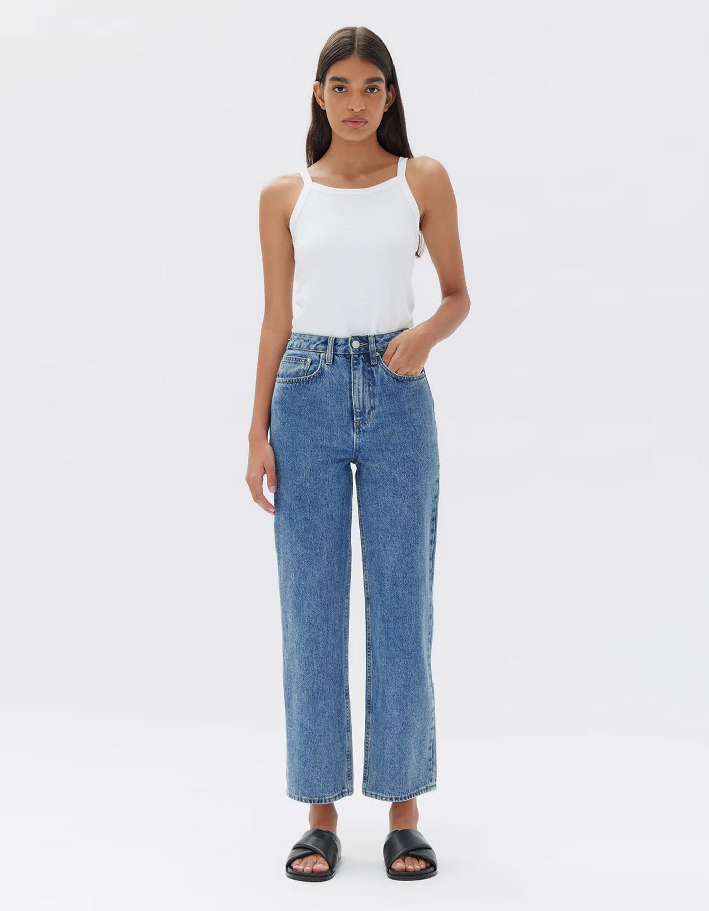 Assembly Label Vintage Straight Jean Dark Stone