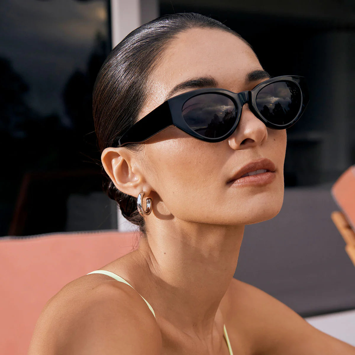 Status Anxiety Visceral Black Sunglasses