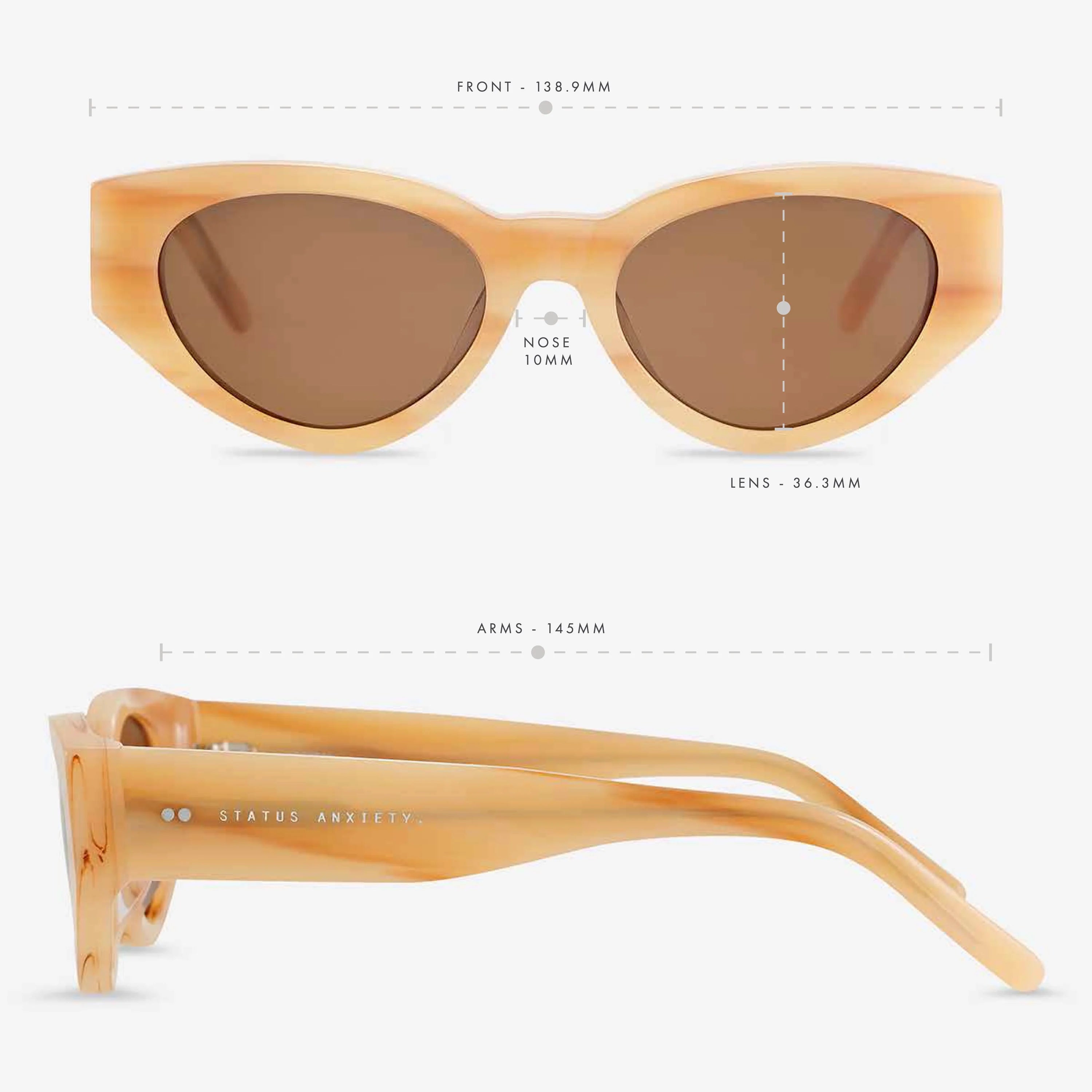 Status Anxiety Visceral Blonde Sunglasses
