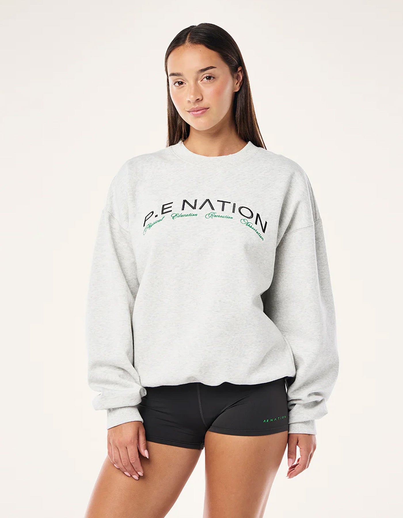 PE Nation Volume Sweat Grey Marle