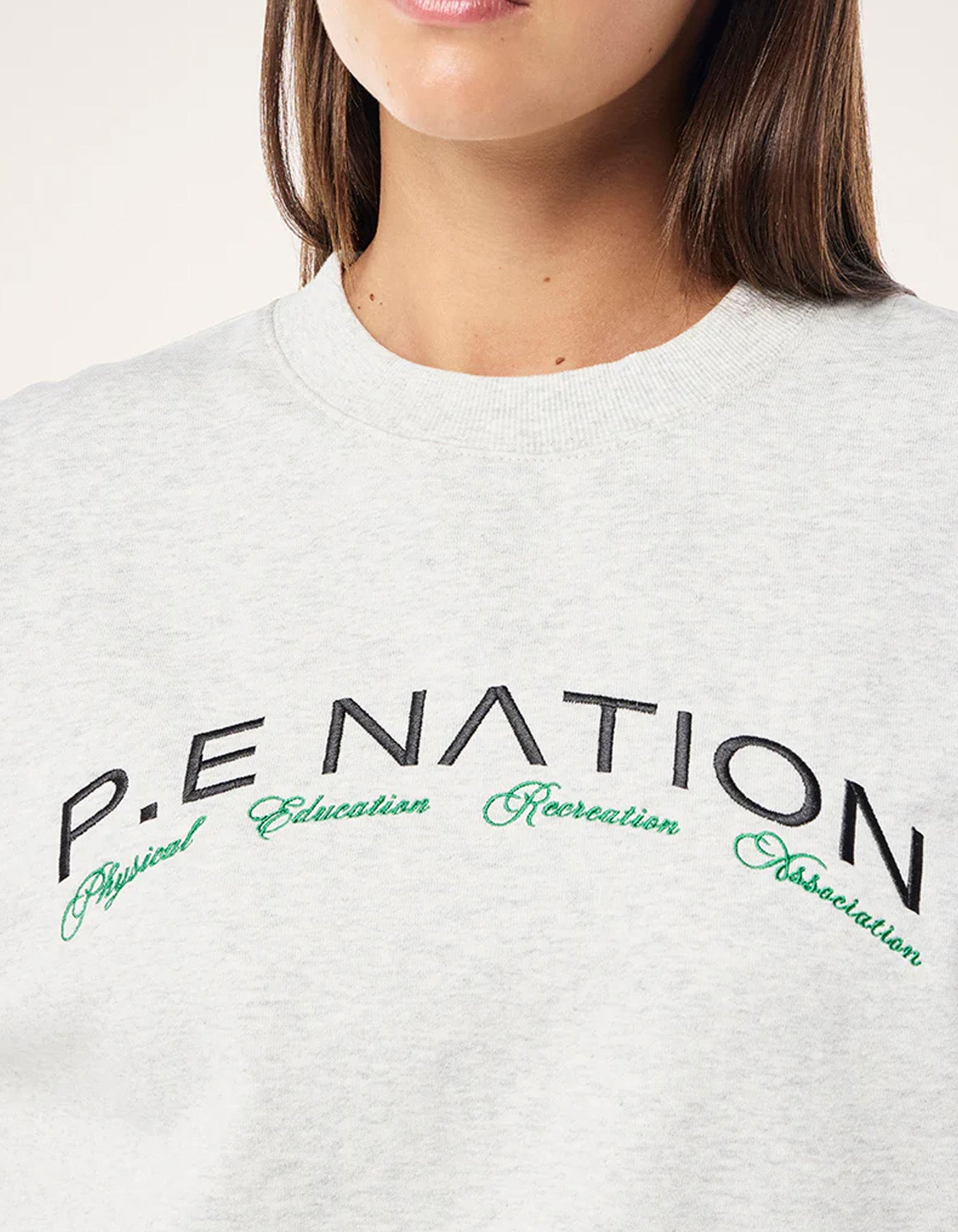 PE Nation Volume Sweat Grey Marle