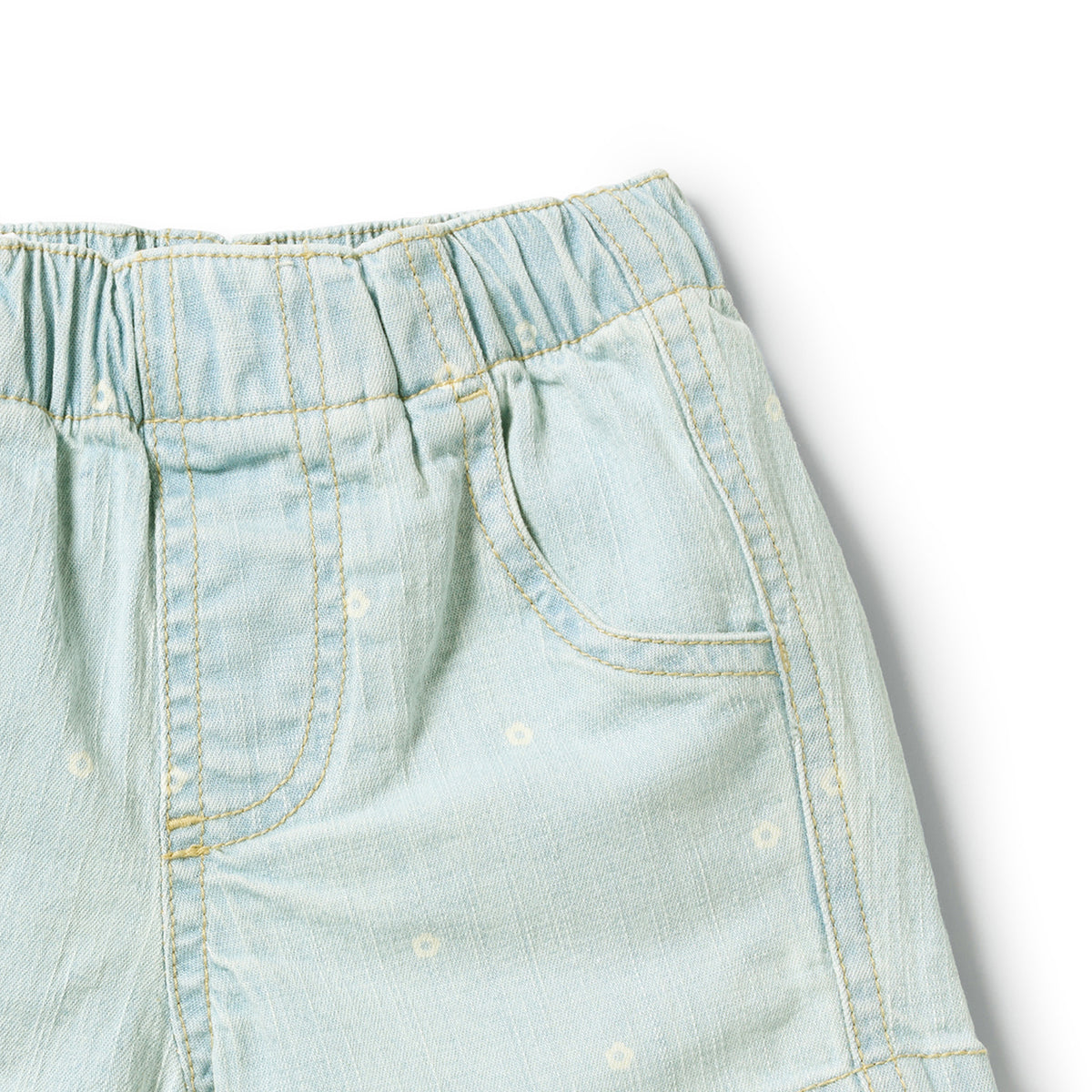 Wilson & Frenchy Organic Ditsy Daisy Denim Shorts