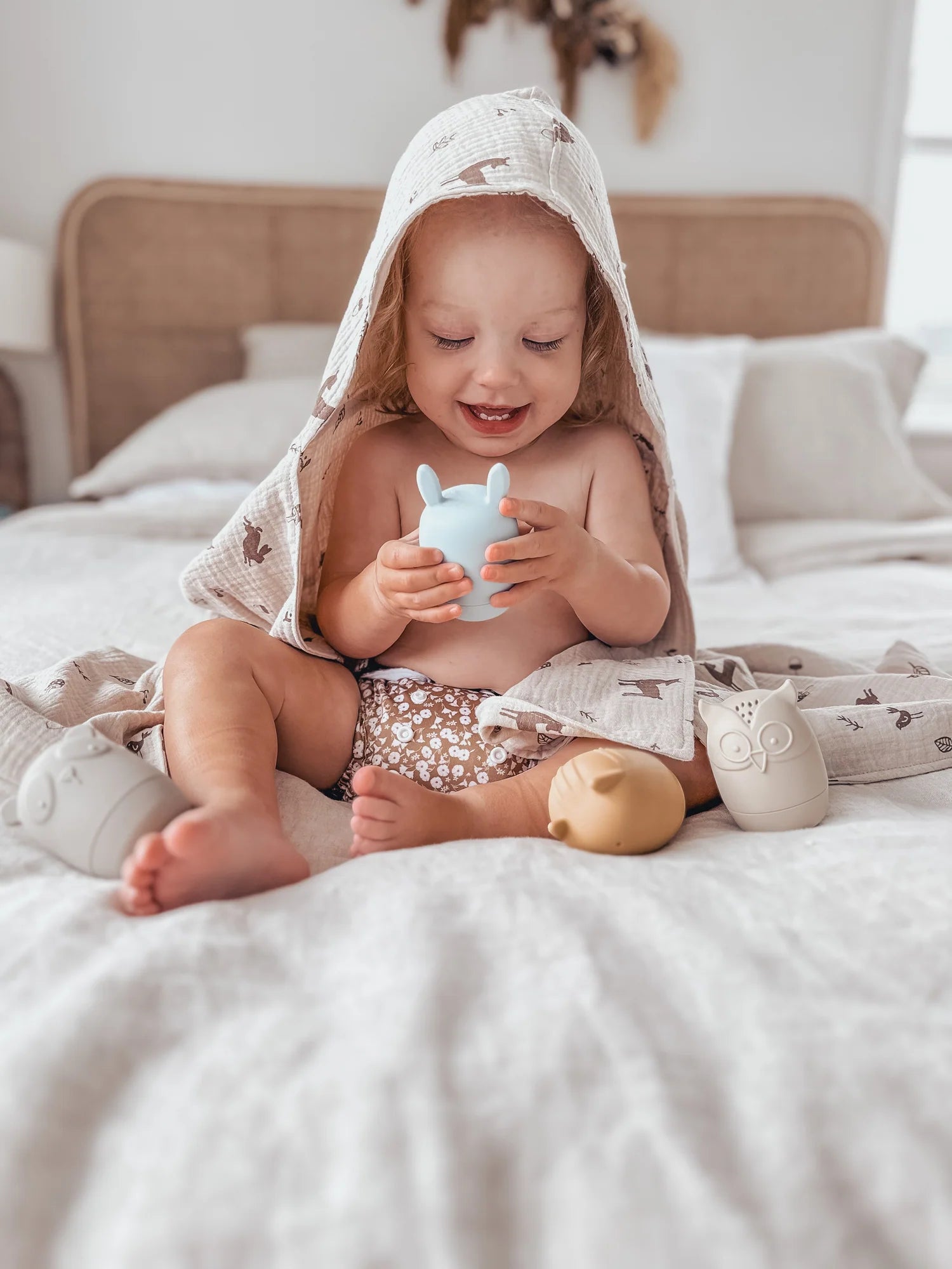 Over The Dandelions Hooded Towel Woodlands