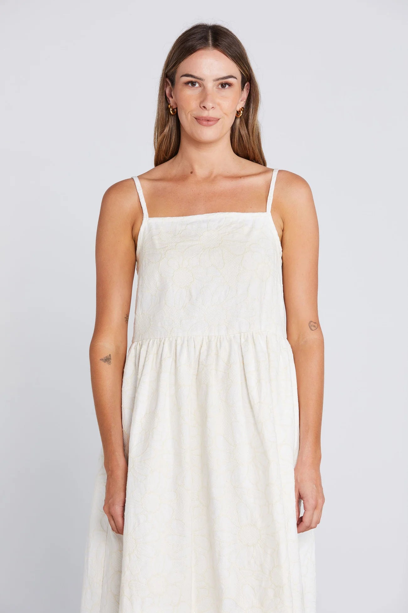 Thing Thing Ziggle Dress Cream Daisy