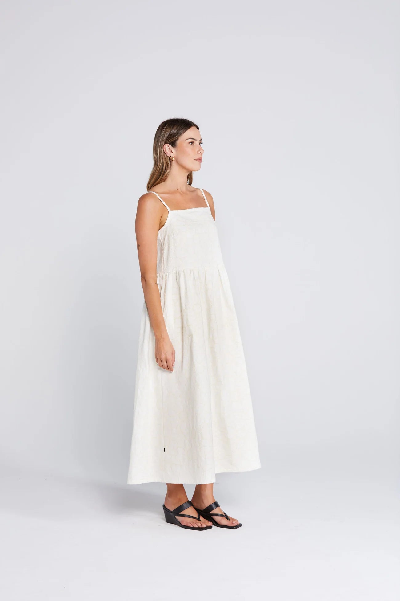 Thing Thing Ziggle Dress Cream Daisy