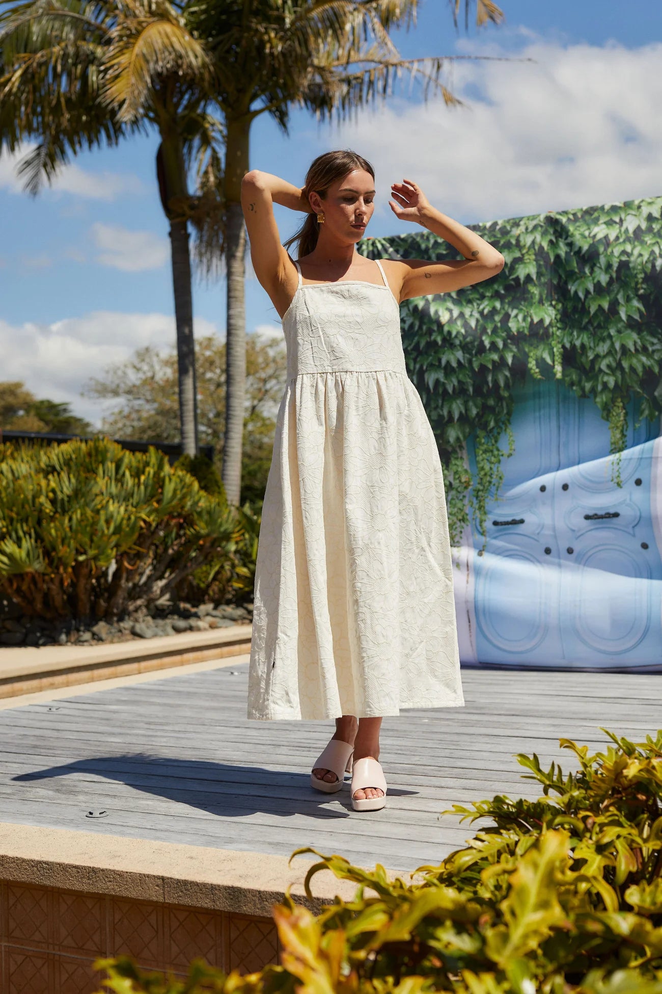 Thing Thing Ziggle Dress Cream Daisy