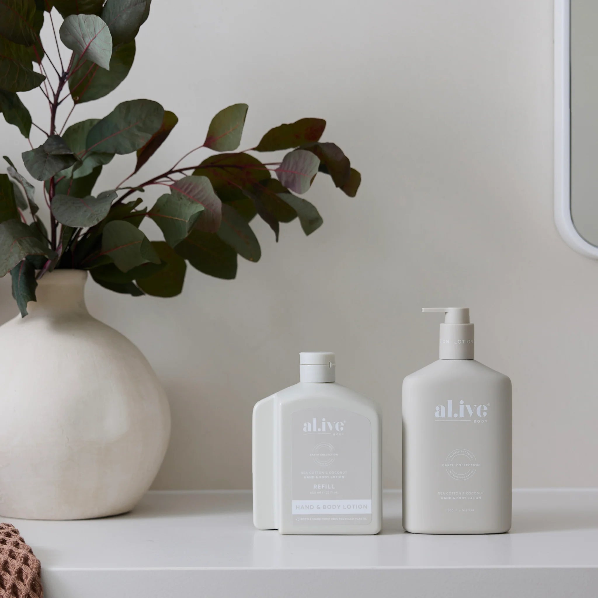 al.ive Sea Cotton & Coconut 650ml Lotion Refill