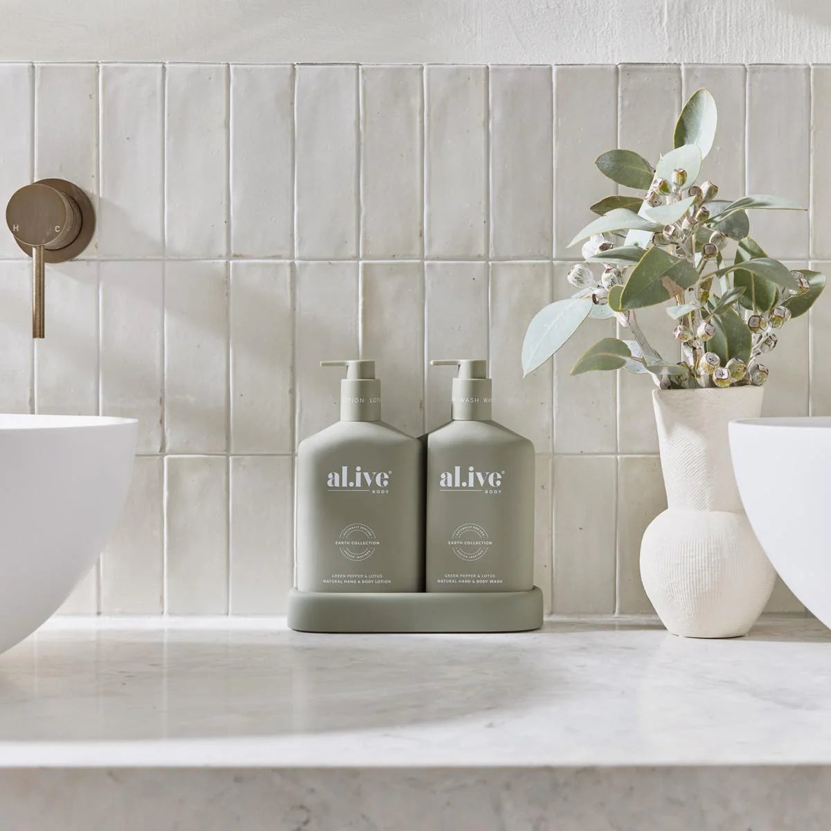al.ive Wash & Lotion Duo - Green Pepper & Lotus