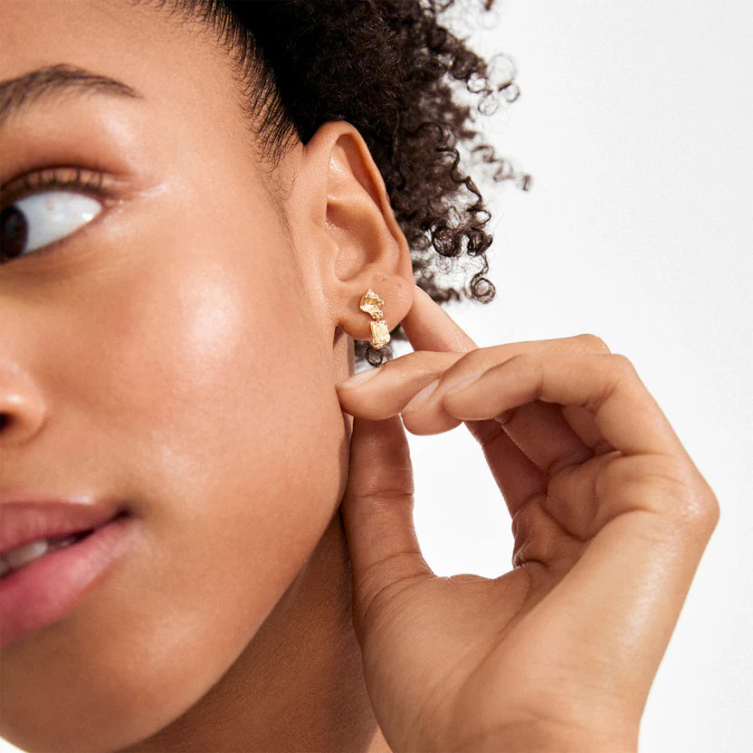 Pilgrim Ami Earrings Gold