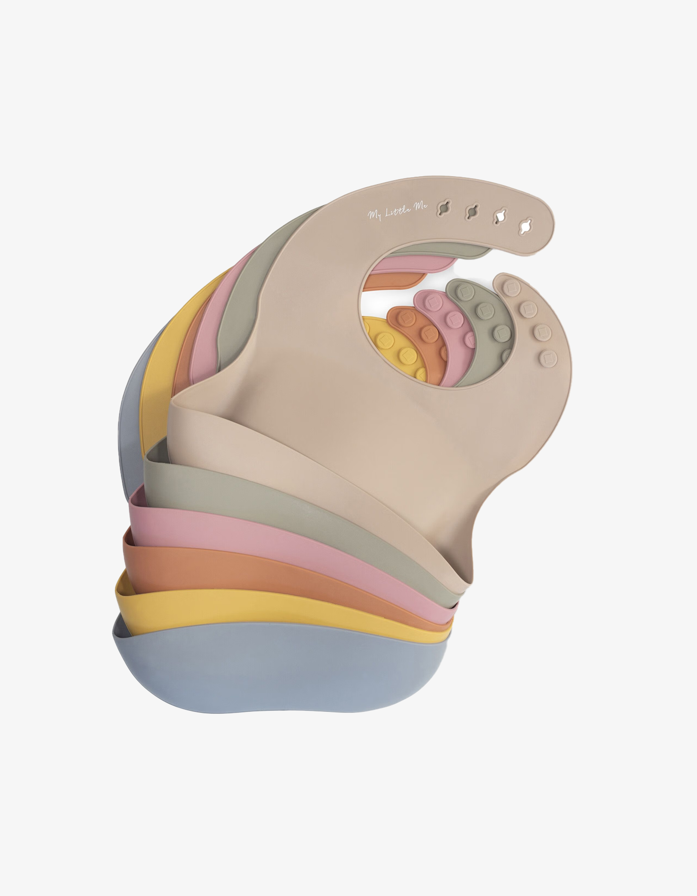 My Little Me Silicone Bib - Clay