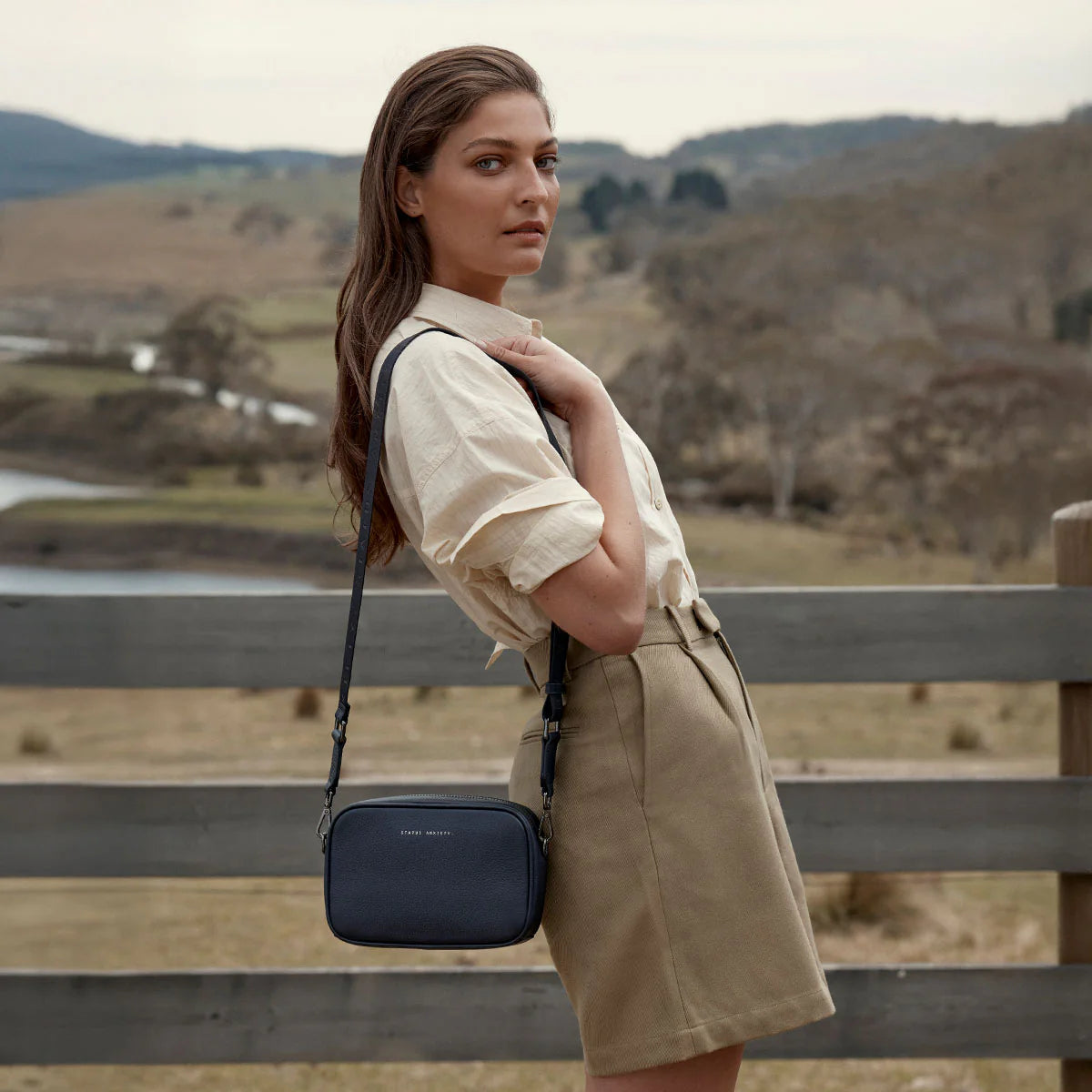 Status Anxiety Plunder Bag With Dual Straps - Midnight Blue