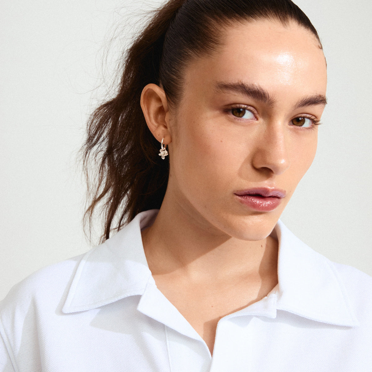 Pilgrim Charmaine Hoops Silver